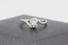 Diamantring 585 Wei&szlig;Gold - 14,2 mm
