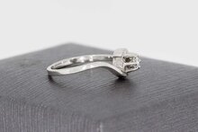 Diamantring 585 Wei&szlig;Gold - 14,2 mm