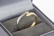 Diamantring 14 Karat Gold - 18,6 mm