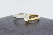 Diamantring 14 Karat Gold - 18,6 mm