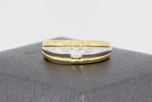 Solit&auml;r Diamantring 18 Karat Gold  - 17,5 mm