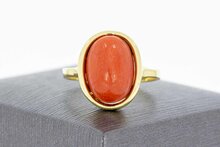 14 Karat Gold Korallen Ring - 19,4 mm