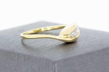 14 Karat Gold Diamantring - 17,3 mm