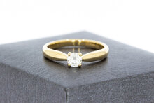 Diamant Frauen Ring 14 Karat Gelbgold - 16,7 mm