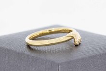 14 Karat Goldene Diamantring - 17,5 mm