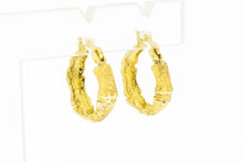 Kreolen 18 Karat bicolor Gold - 16,3 mm