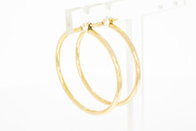 Gold Ohrringe 14 Karat - durchmesser 39,7 mm