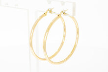 Gold Ohrringe 14 Karat - durchmesser 39,7 mm