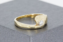14 Karat Gold Zirkonia Ring - 15,5 mm