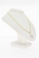 14 Karat Wei&szlig;gold Diamant Anh&auml;nger