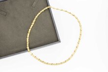 14 Karat St&auml;bchen Goldkette - 45,5 cm