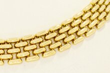 Milaneser Damen Goldkette 14 Karat - 44,3 cm