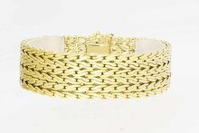 Geflochtenes 585 Goldarmband - 19,9 cm