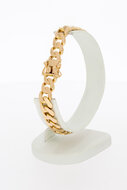 18 Karat Gold Panzer-Armband - 20,2 cm