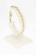 Bicolor Gold Armband 14 Karat - 19,9 cm