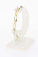 K&ouml;nigsarmband 14 Karat bicolor Gold - 20,5 cm