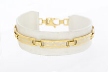 Figuriertes 18 Karat Goldarmband - 18,5 cm