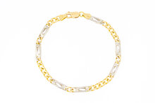 18 Karat Panzer Gold Armband - 18,3 cm