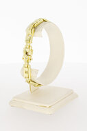 14 Karat Gliederarmband mit Barren - 19,5 cm