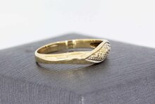 14 Karat Goldene Fantasy Diamantring - 17,2 mm