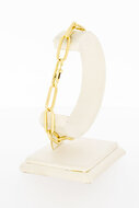 14 Karat Paperclip Goldarmband - 22 cm