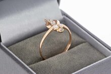 14 Karat Ros&eacute;gold mit Zirkonia - 18,1 mm