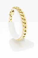 Breites Panzer Gold Armband 14 Karat - 19,9