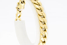 Breites Panzer Gold Armband 14 Karat - 19,9