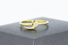 Fantasiering mit Diamant 14 Karat Gold  - 17,4 mm