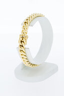 Panzer Armband 14 Karat Gold - 18,7 cm