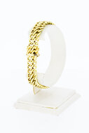 Geflochtenes 14 Karat Goldarmband - 20 cm