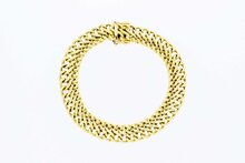 Geflochtenes 14 Karat Goldarmband - 20 cm