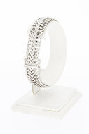 Breites Wei&szlig;gold Armband 14 Karat - 19,3
