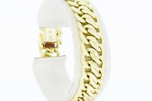 14 Karat geflochtenes Goldarmband - 18,6 cm