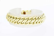 14 Karat geflochtenes Goldarmband - 18,6 cm