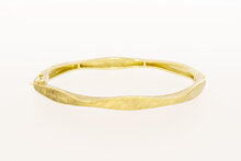 14 Karat Gelbgold gemaserte Armreif