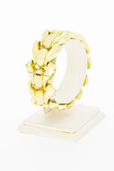 14 Karat breites Goldarmband - 18 cm