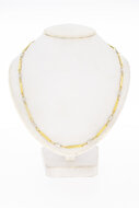 14 Karat Bicolor Gold Fantasy Halskette - 43 cm