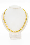 18 Karat Gold Flache K&ouml;nigskette - 63,8 cm