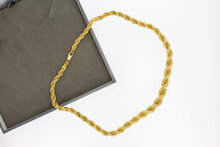 18 Karat Gelbgold Kordelkette - 49,3 cm