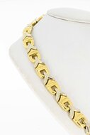 Flache Gold K&ouml;nigskette 18 Karat - 43 cm