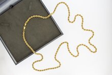 Kordel Goldkette 18 Karat - 91,5 cm