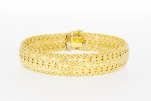 Geflochtenes 14 Karat  Gold Armband - 21 cm