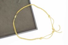 Doppelknoten Damen Goldkette 14 Karat - 42 cm