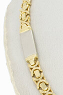 Flache K&ouml;nigskette 14 Karat Gold - 42,9 cm