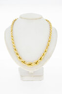 18 Karat Kordel Goldkette - 62,2 cm