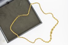 18 Karat Kordel Goldkette - 62,2 cm