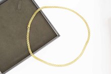 Geflochtene Kette 14 Karat Gold - 46,6 cm