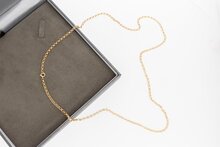 Ros&eacute; Gold Kette &quot;Anker&quot; - L&auml;nge 65 cm