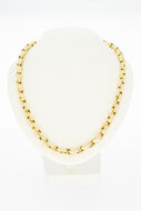 Bicolor Anker Goldkette 14 Karat - 45,5 cm